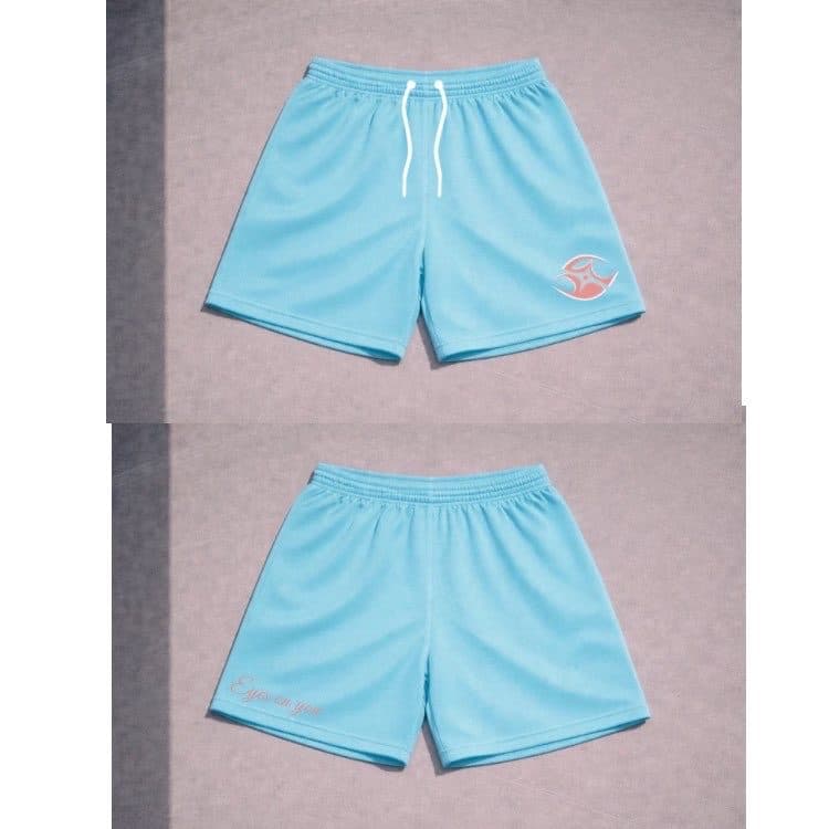 OKO-shorts i lyseblå.